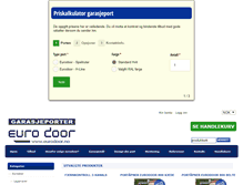 Tablet Screenshot of eurodoor.no